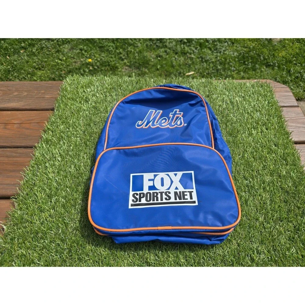 NY NEW YORK METS Blue Backpack Bookbag Fox Sports Net